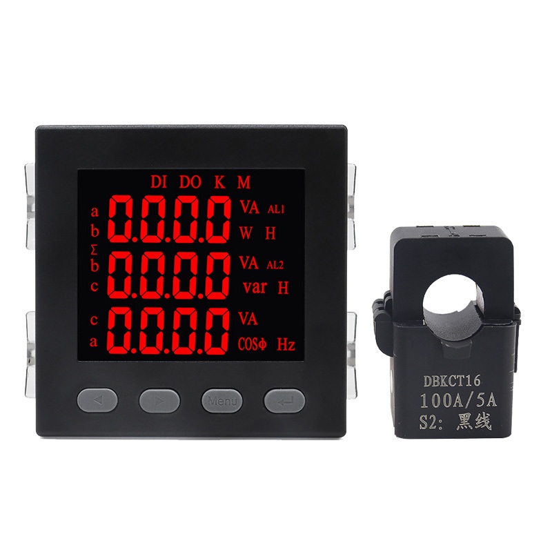 LED Single Phase Multifunctional Electricity Meter With RS485 AC220V V ...