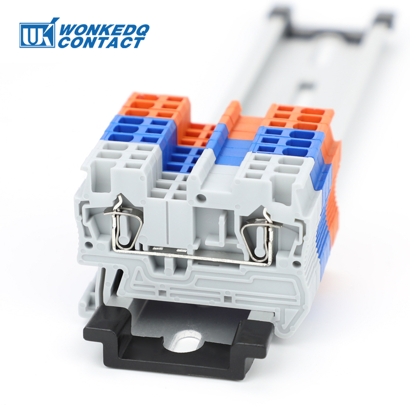 ST1.5 Spring Push Connecting Terminal Blocks 1.5mm Wire Connectors Din ...
