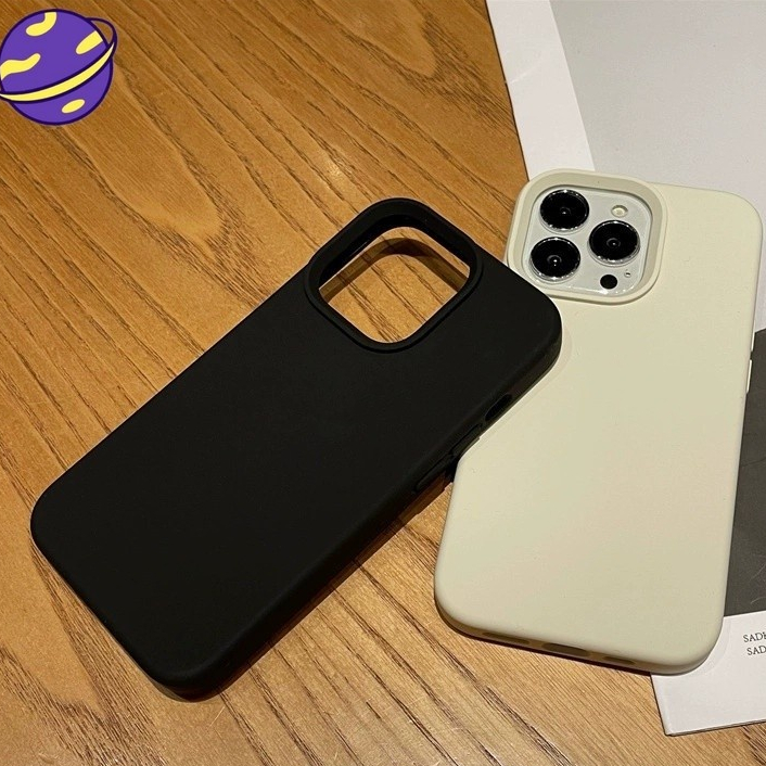 Antique White Liquid Full Silicone Case Compatible for iPhone 16 15 14