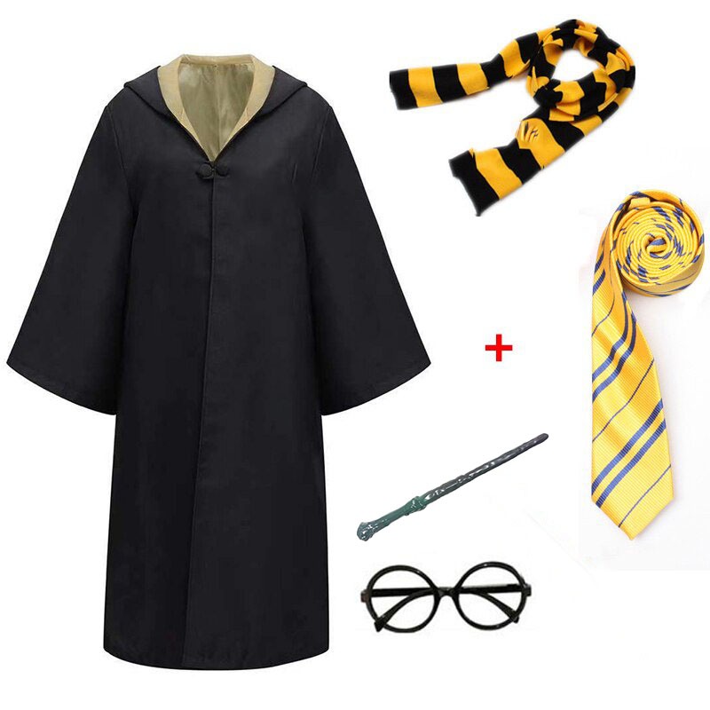 HPot Robe Magic Robe Costume Halloween Costume Dress Cloak Cosplay Prop ...