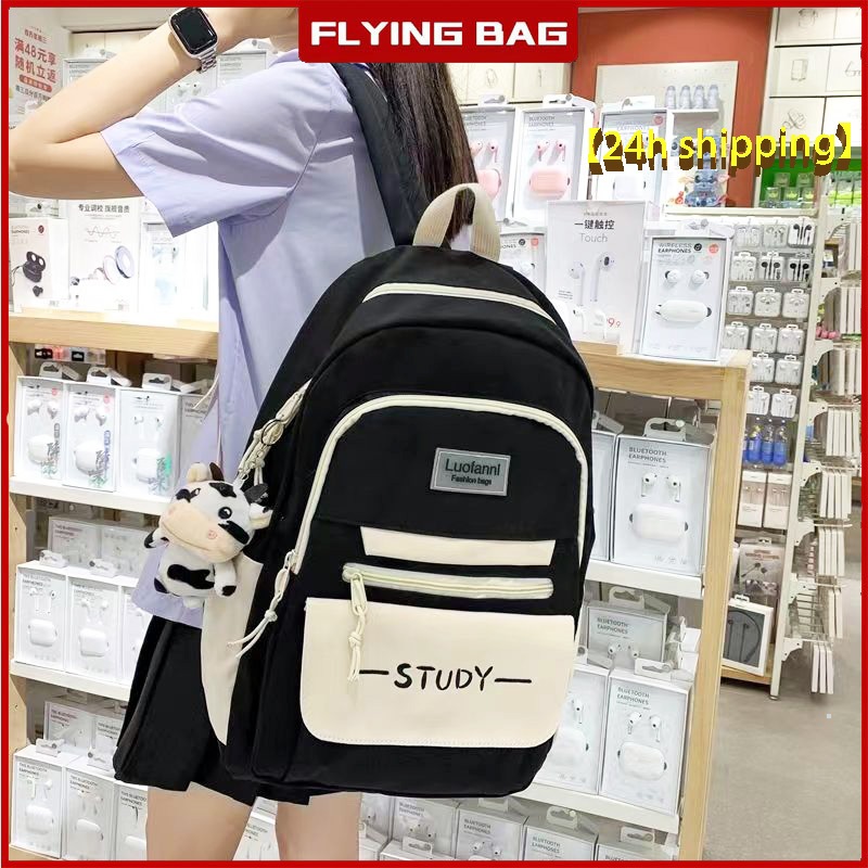 24h shipping Bag for woman korean bag senior high school bag hawk bag waterproof backpack travel bag for school Shopee Philippines