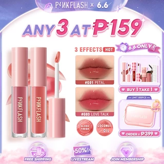 PINKFLASH OhMyGloss Lip Gloss Moisturizing Shine Shimmer Lipstick Plumping Lip Tint Lip Care Cruelty-Free