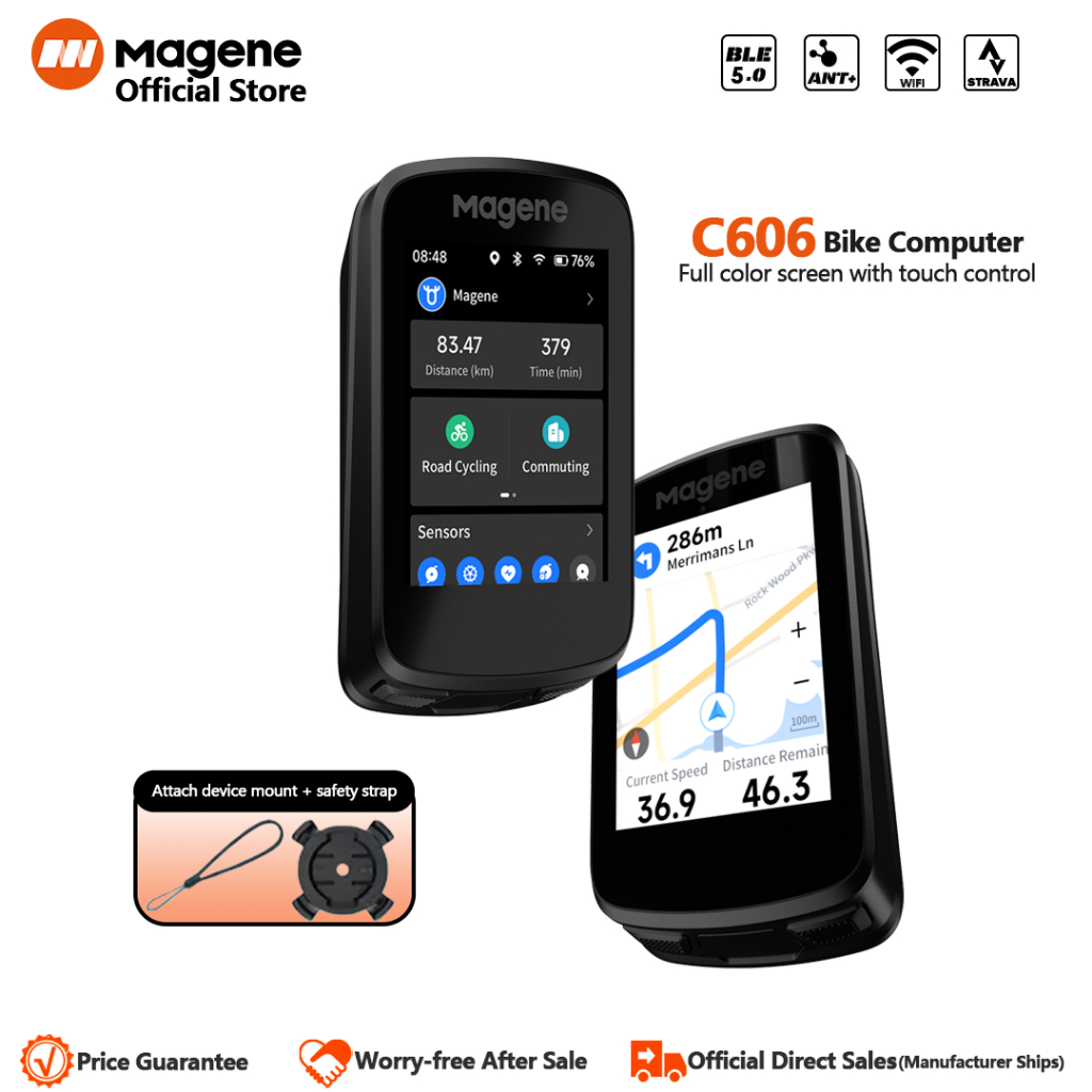 Pro Review Magene C606 Smart GPS Bike Computer Panda Podium