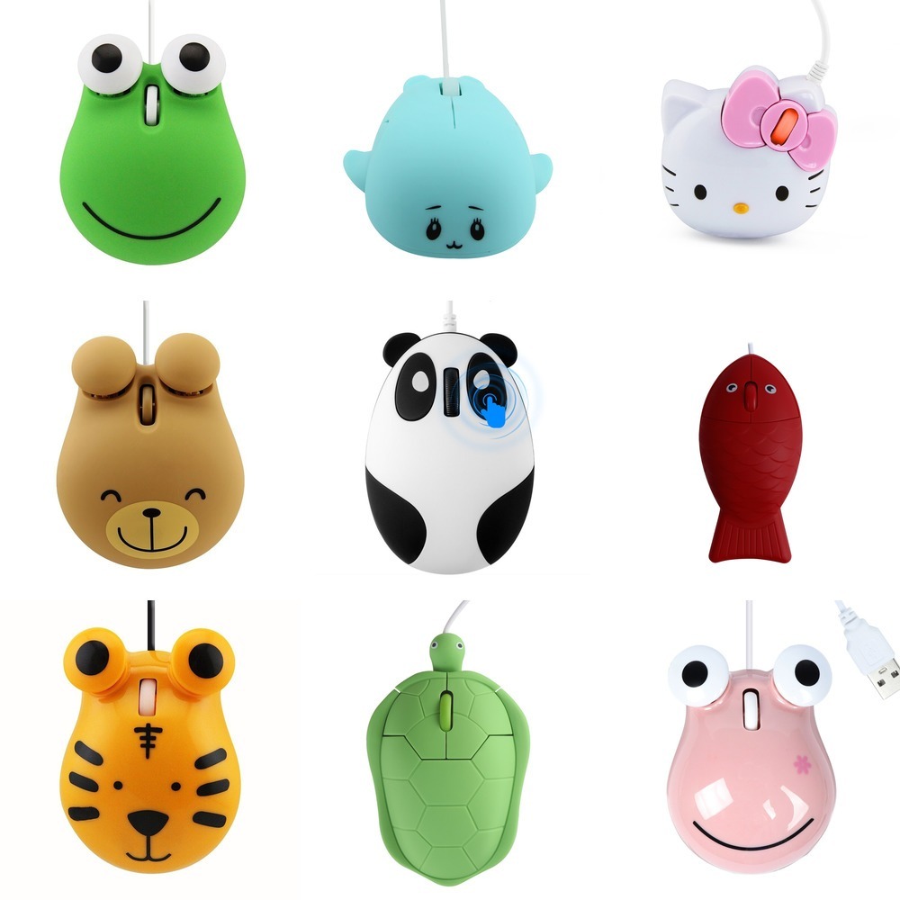 Multiple styles of wired mice，Mini Small Wired Mouse for Kids, Cute ...