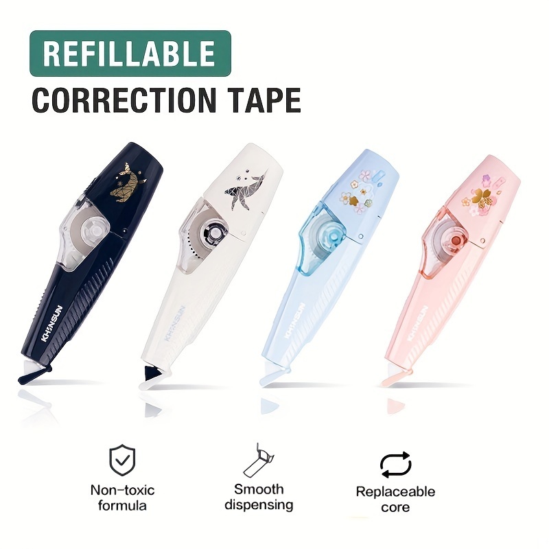 Easy Replaceable Correction Tapes School Correcting Tape With Refills