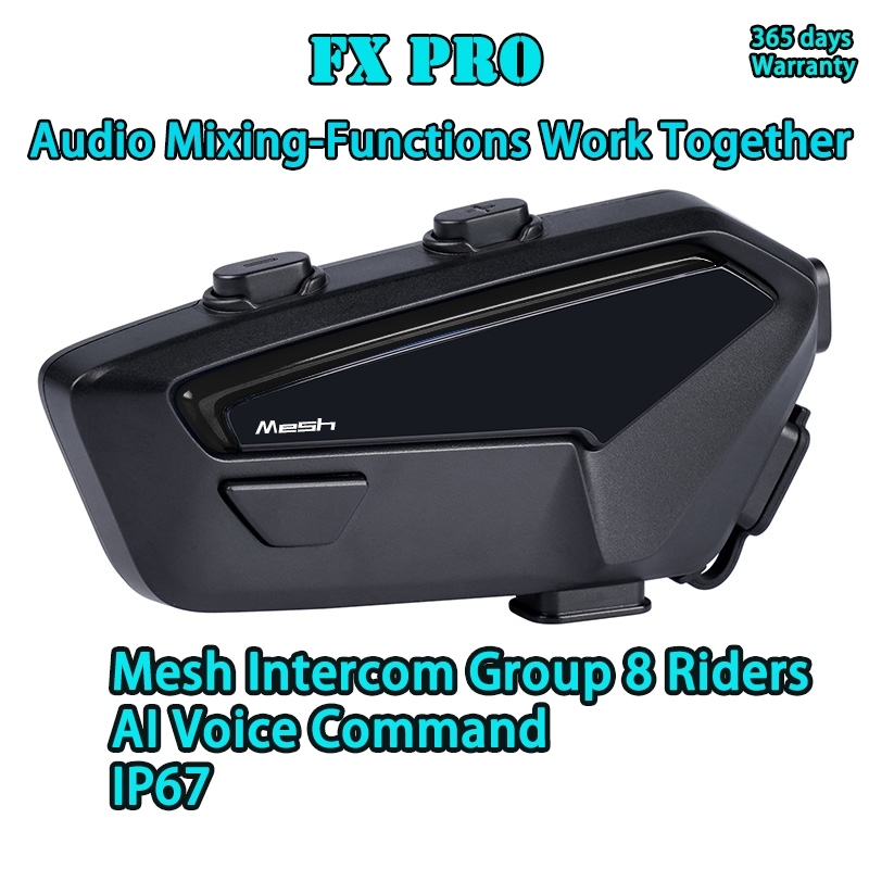 FX Pro Hi-Res Audio Version Mesh Intercom Group 8 Riders AI Voice ...