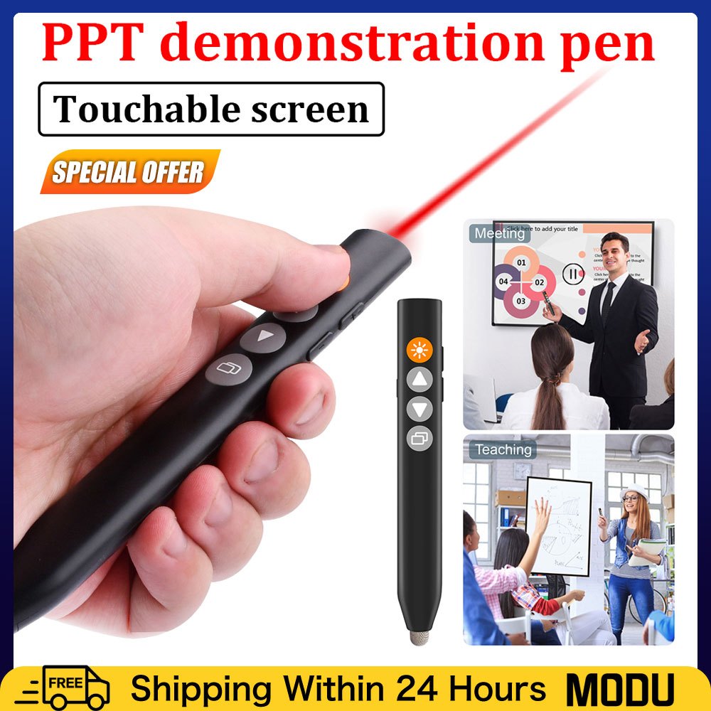 2.4GHz Wireless Flip Pen PPT Slide Capacitive Touch Pen Stylus Pen