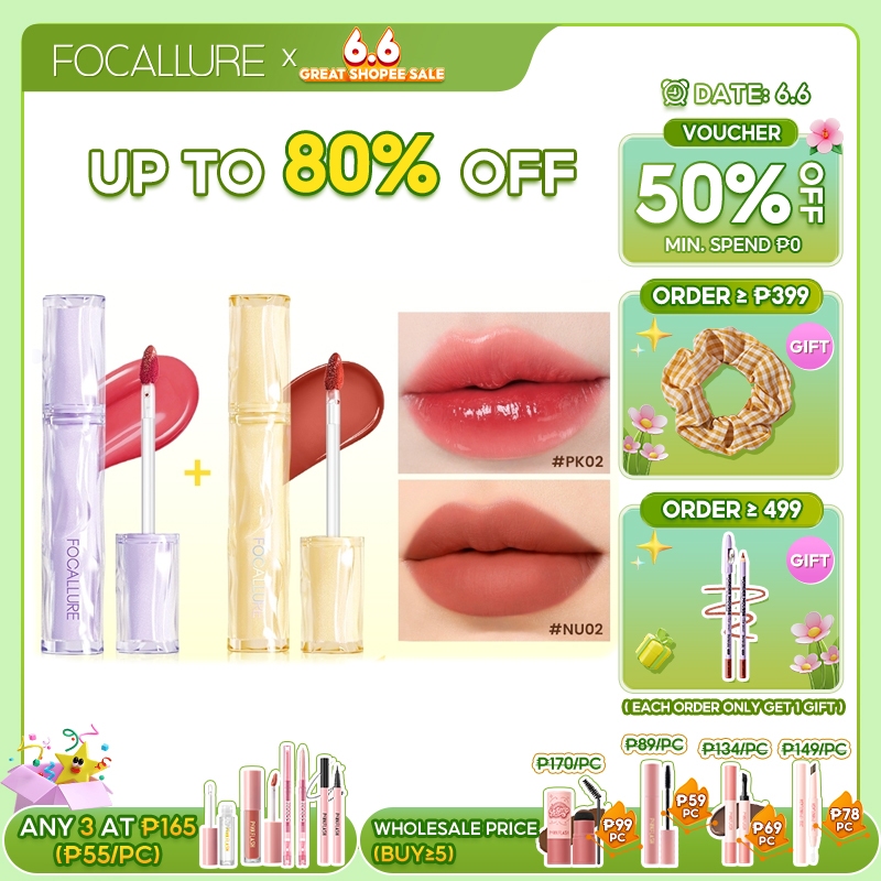 Focallure Th Anniversary Pro Lipop Pcs Watery Lip Tint Set Matte