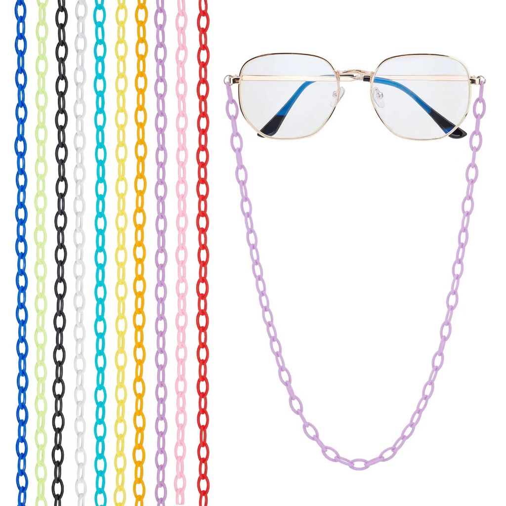1pcs 50CM Colorful Chain Plastic Chain Links Acrylic Link Chain Lobster ...