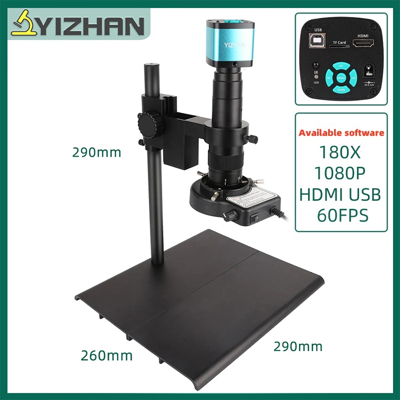 Yizhan HDMI VGA USB Industrial Video Microscope For PCB Soldering ...
