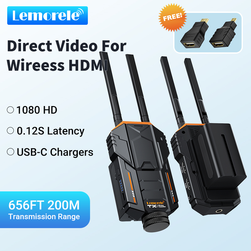 Lemorele R100 plus HDMI Wireless Transmitte and receiver Camera ...
