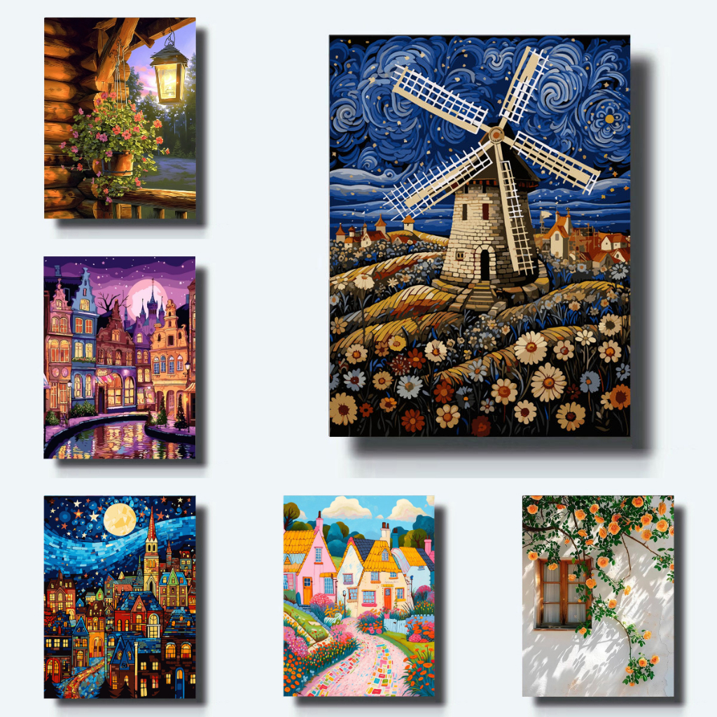 DROFE / Paint By Numbers / Scape / Digital Oil Painting by numbers ...