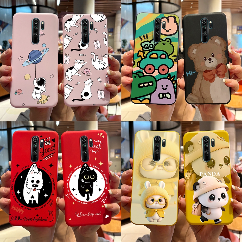 For Xiaomi Redmi Note Pro Lovely Rabbit Panda Printing Jelly Phone Casing  Redmi Note8 Pro Soft Silicone TPU Case