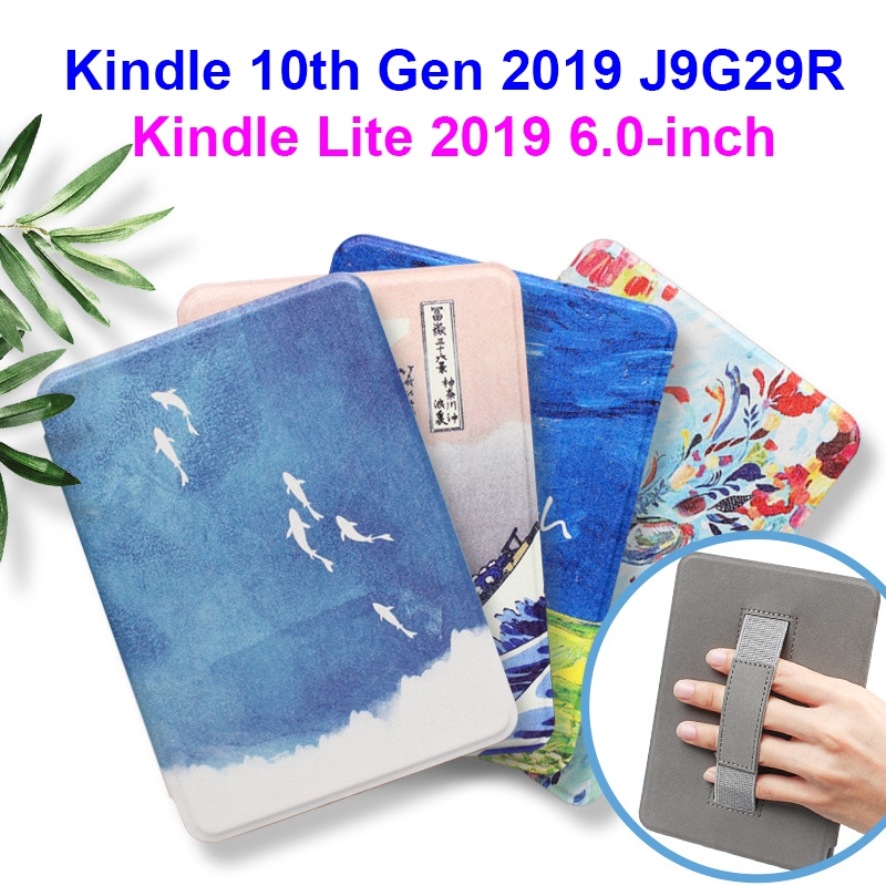 Étui Cuir PU Pour Kindle 10e Génération 2019 (6") - Protection Anti-chocs, Veille Magnétique, Support Intégré - 2