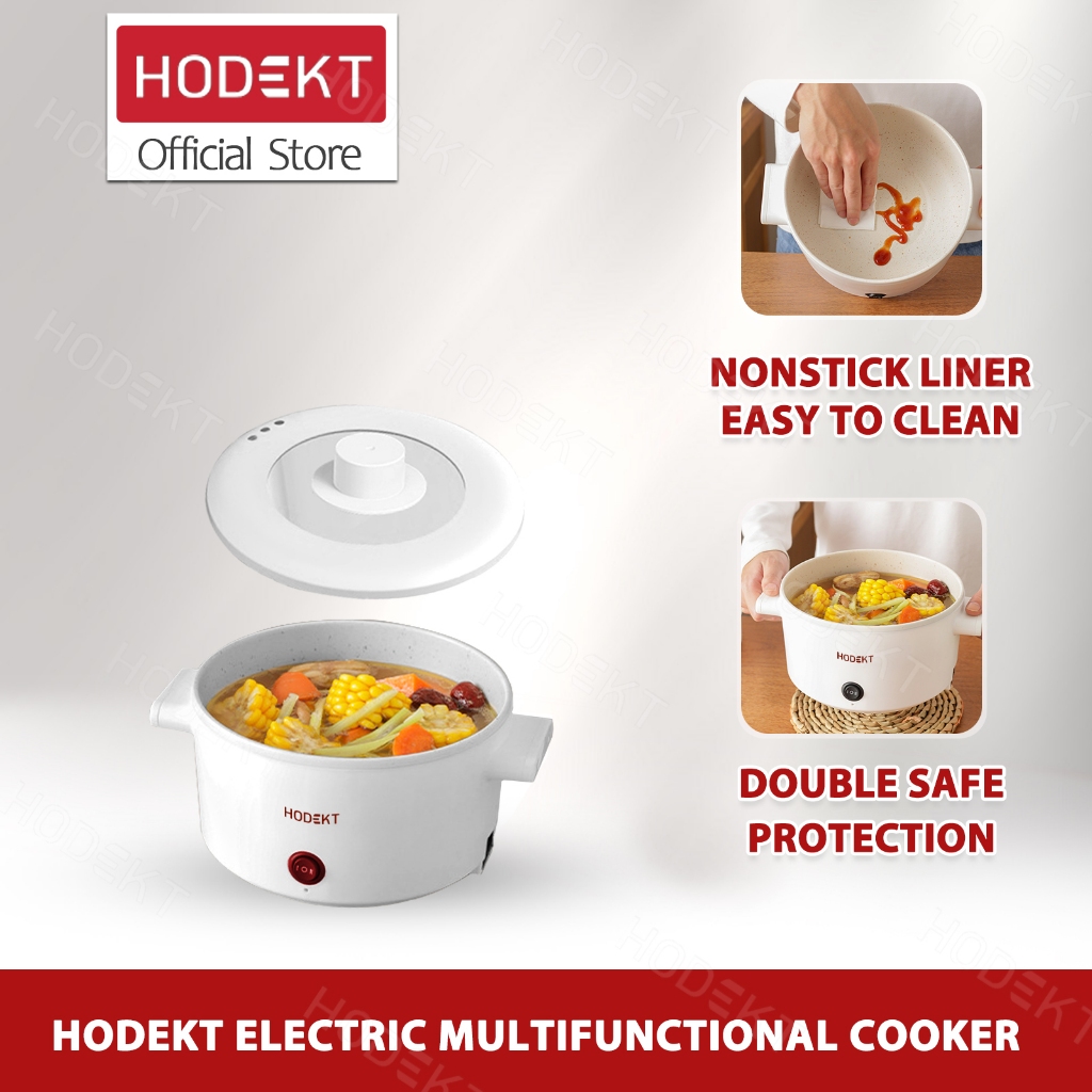 Hodekt Multifunctional L Electric Cooker Rice Cooker Hot Pot Cooker Non Stick Pan Shopee