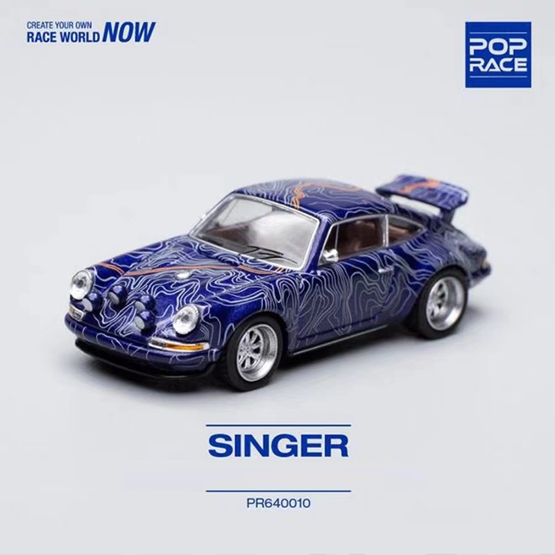 POPRace 1:64 Model Car Porsche Singer 964 Alloy Die-Cast Vehicle ...