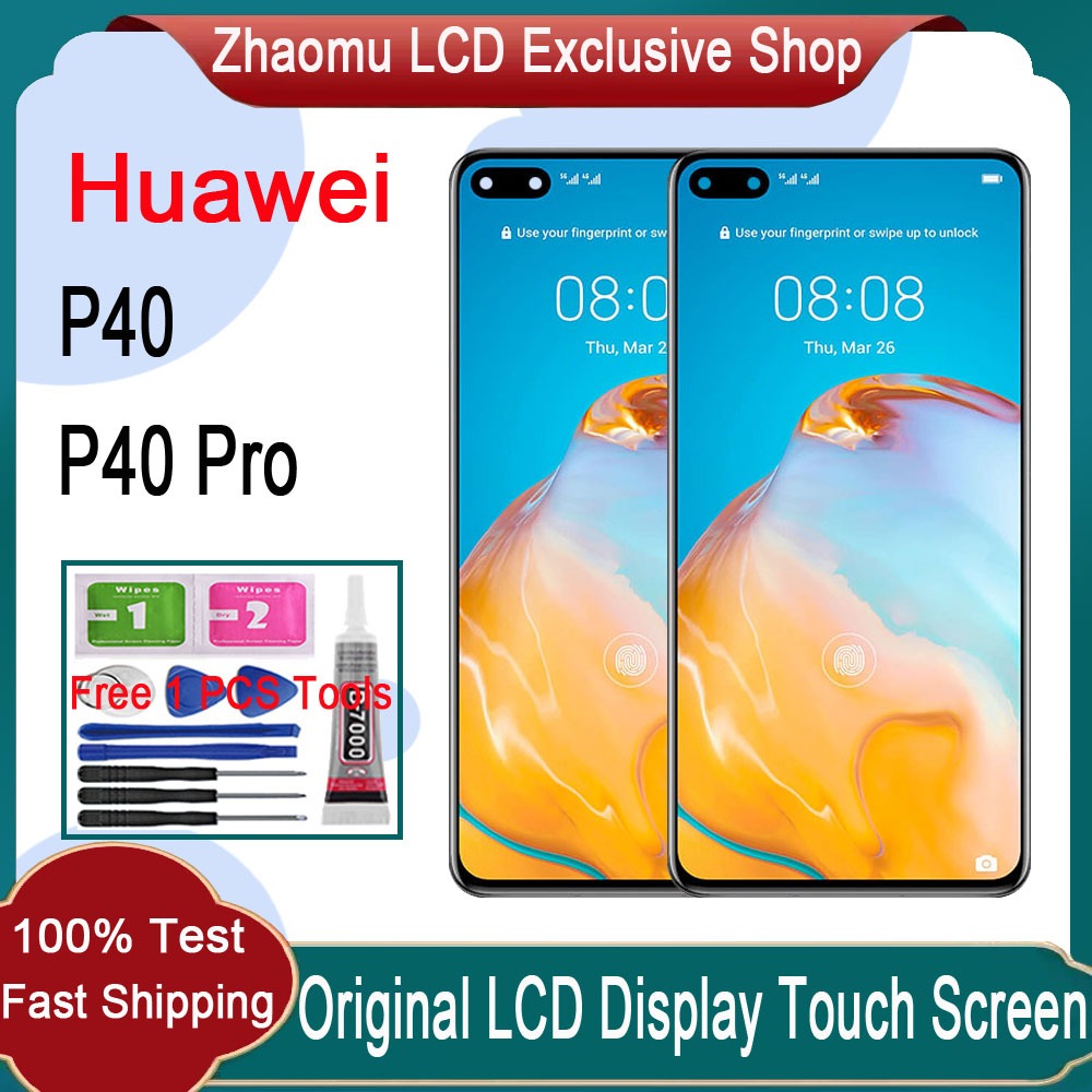 thumbnail image 2 of Original Huawei P40 Lite LCD Display Assembly With Frame & Battery - Black 2 of 4