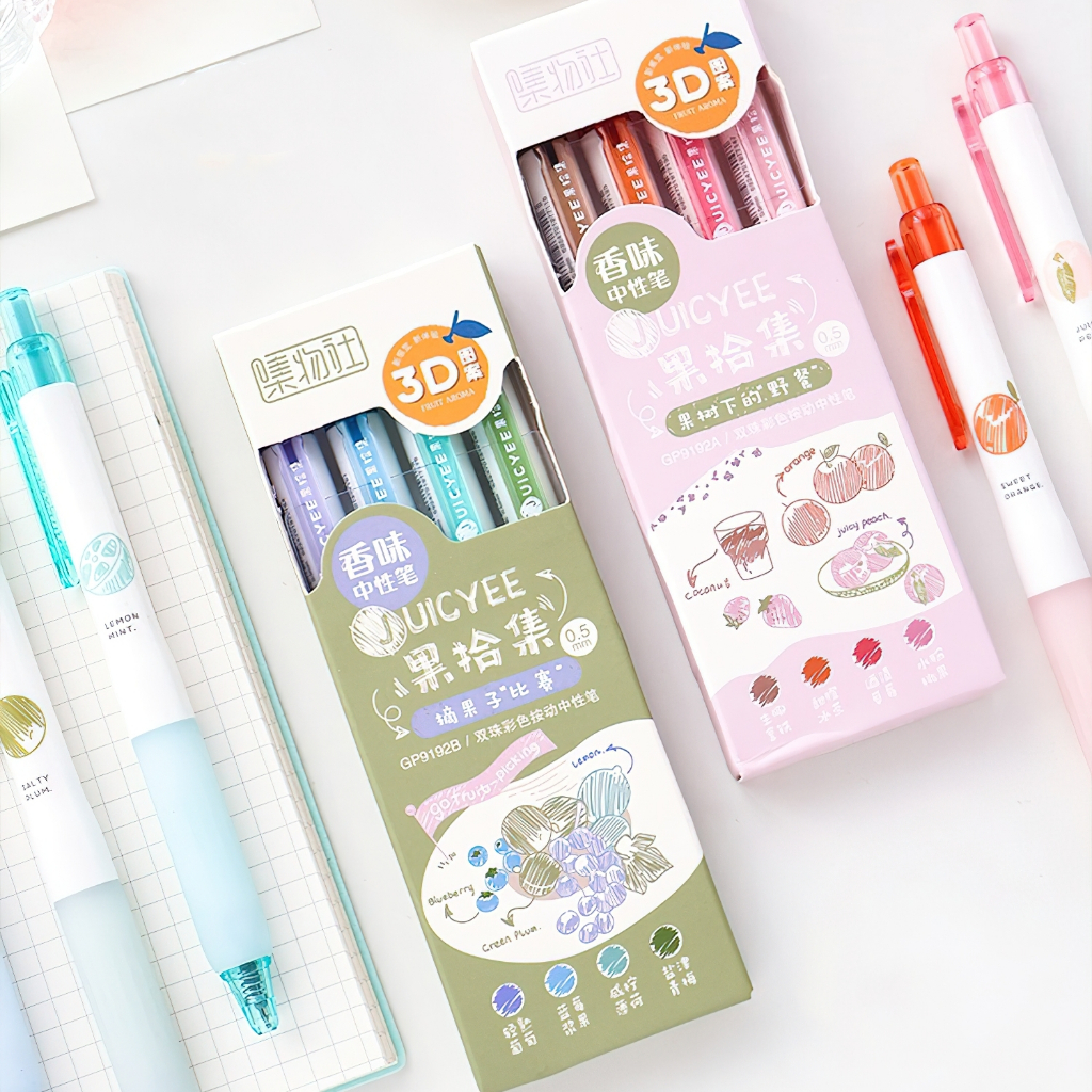 Penlab 4pcs Juicyee Gel Pens Set Multi Color Fruit Scented 0.5mm ...