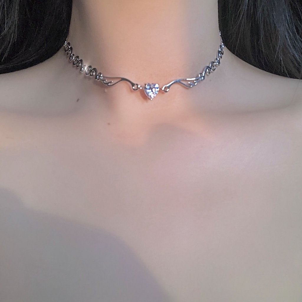 Love diamond angel wings wings Hao necklace fashion design choker ...