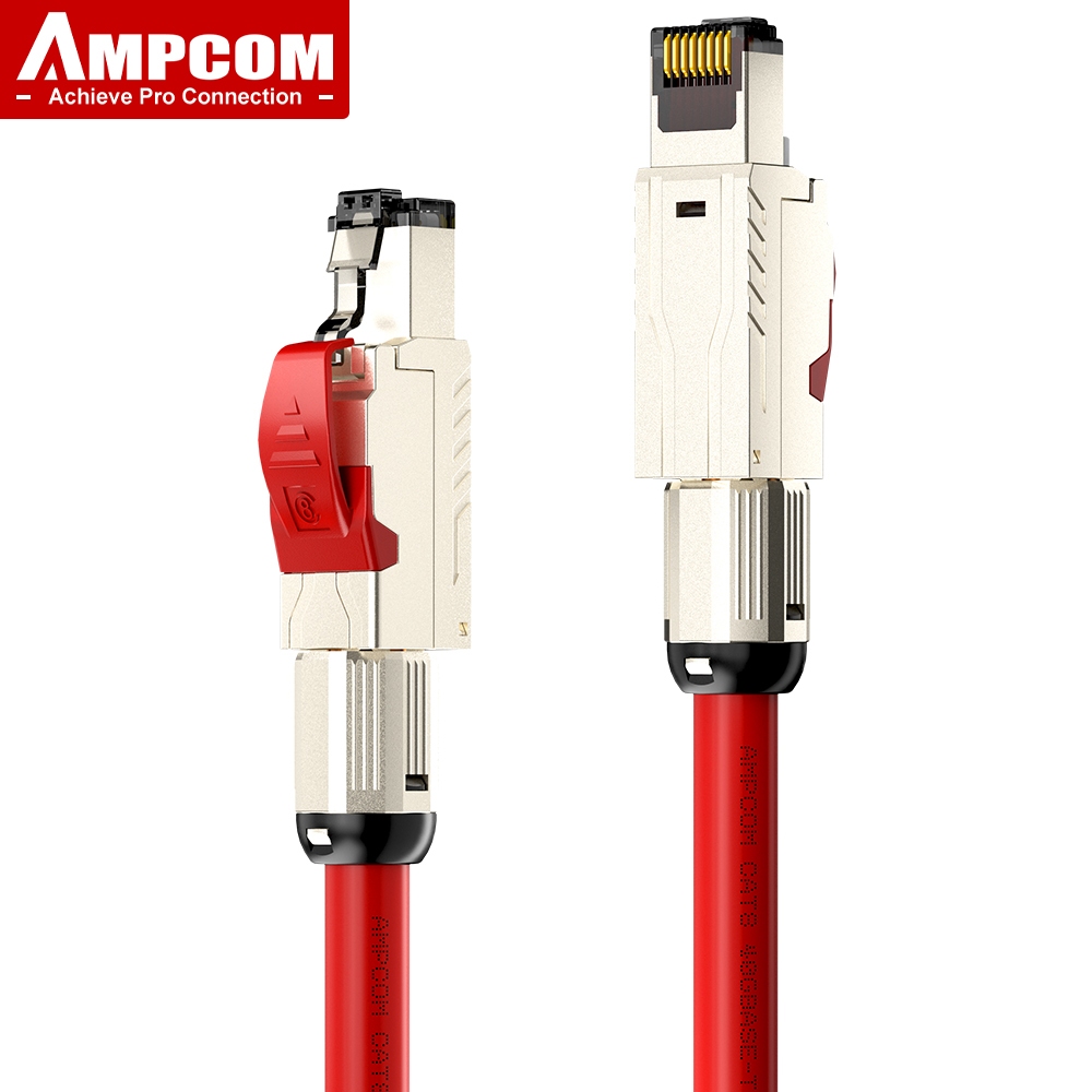 Ampcom Cat Cat Cat A Ethernet Patch Cable S Ftp Awg Gbps Screened Solid Cable Support