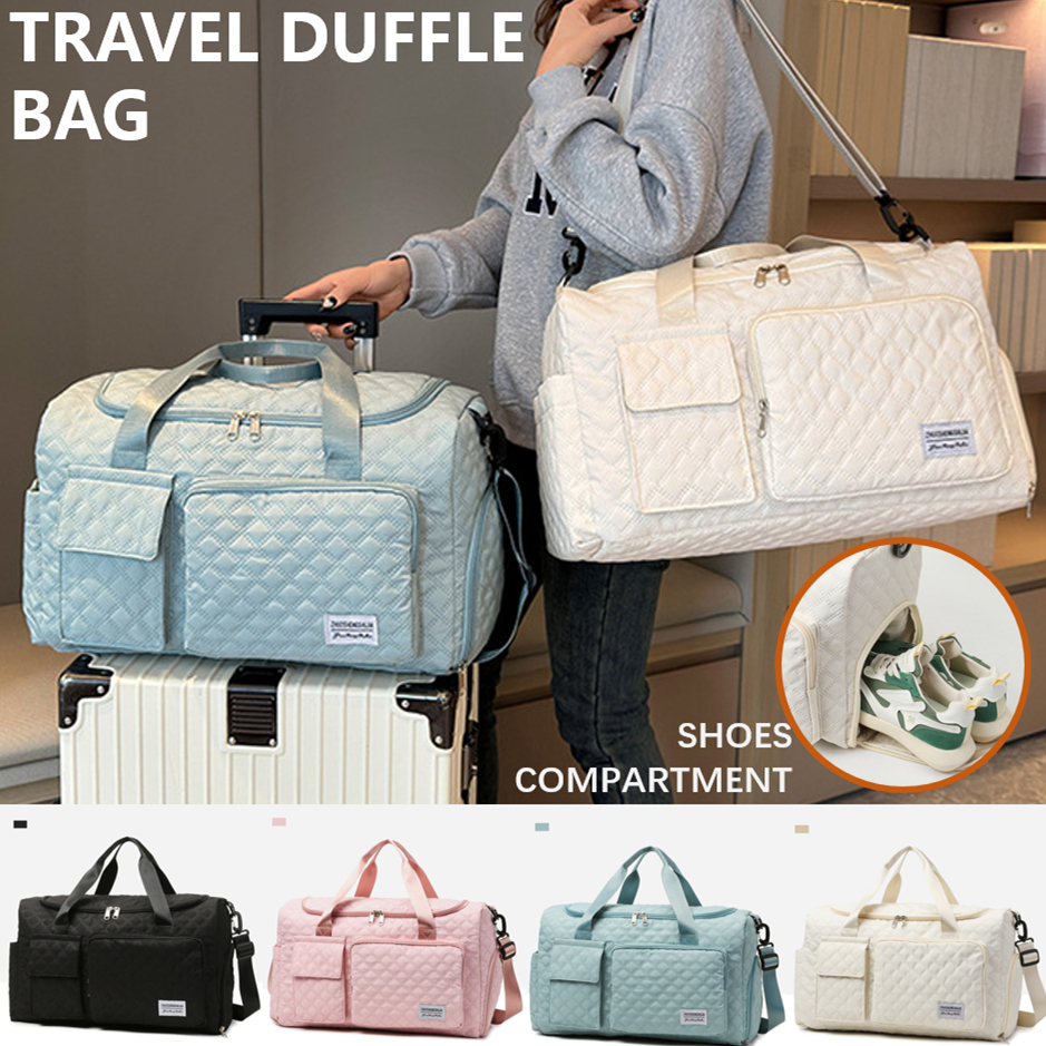 Travel Maleta Duffel Bag with Shoes Compartment Large Capacity Maternity  Bag Waterproof Carry On luggage bag for Sports Gym Weekender Bag