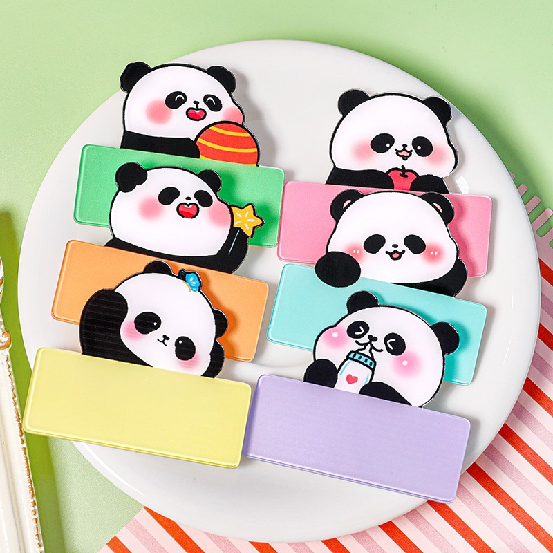 Cute Panda Name Badge Kindergarten Gift Acrylic Tag Class Chest Badge ...