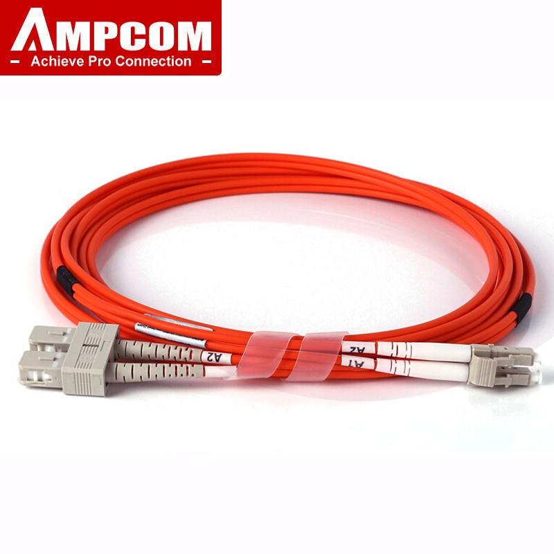 AMPCOM LC to SC Optic Fiber Patch Cable Multimode Duplex - 50 / 125um ...