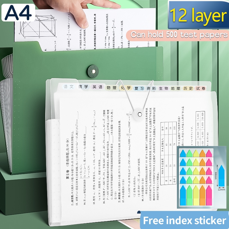 13 Pockets Document File Folder School Expandable Folder Portable ...
