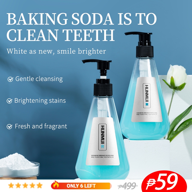 HUNMUI Stain Cleansing Baking Soda Refreshing Cleansing Toothpaste ...