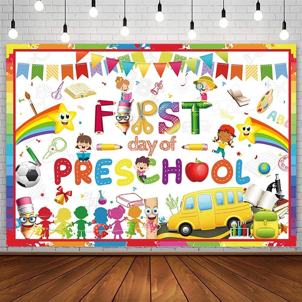 Back to School Photography Backdrop for Kids Child First Day of ...