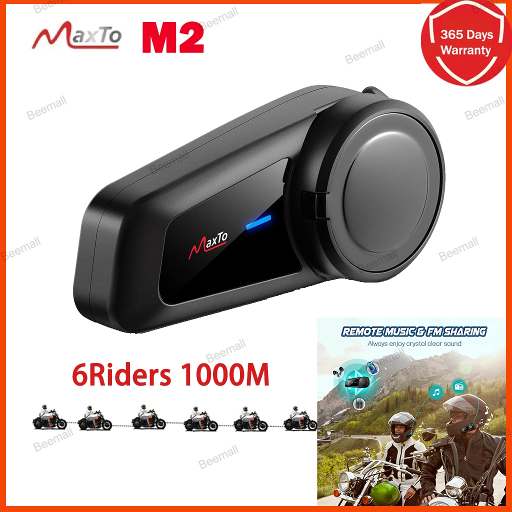 2024 New Maxto M2 Bluetooth 5.0 Motorcycle Helmet 6 Riders