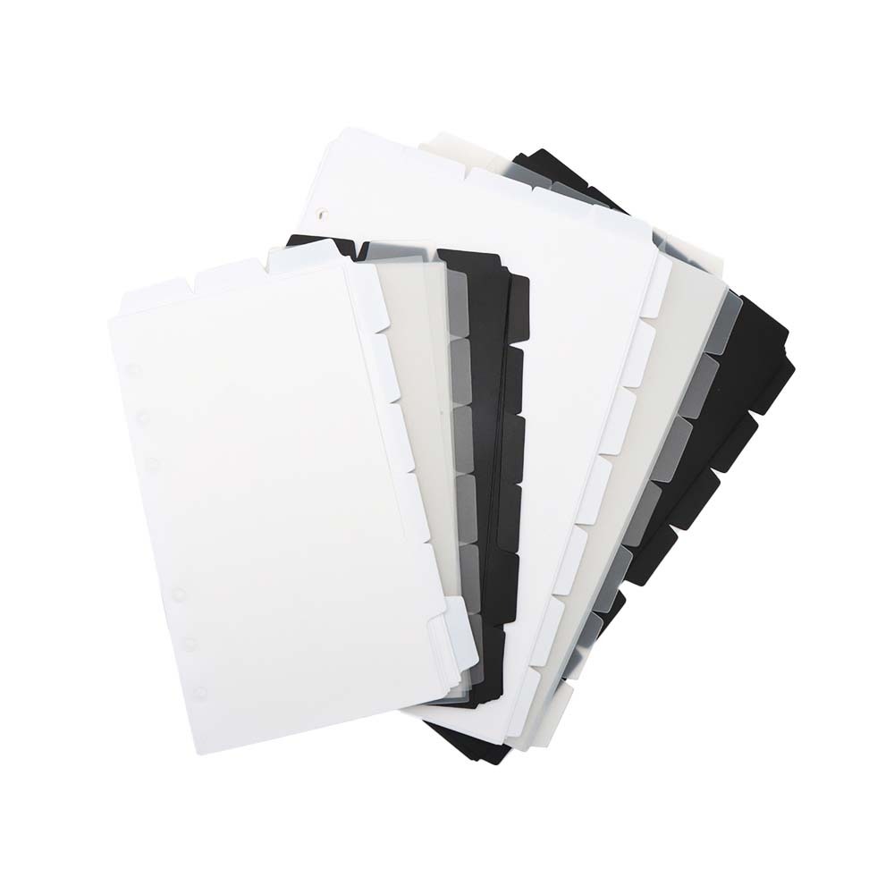 A5 A6 Binder Index Dividers Top Tab and Side Tab Binder Dividers Page ...