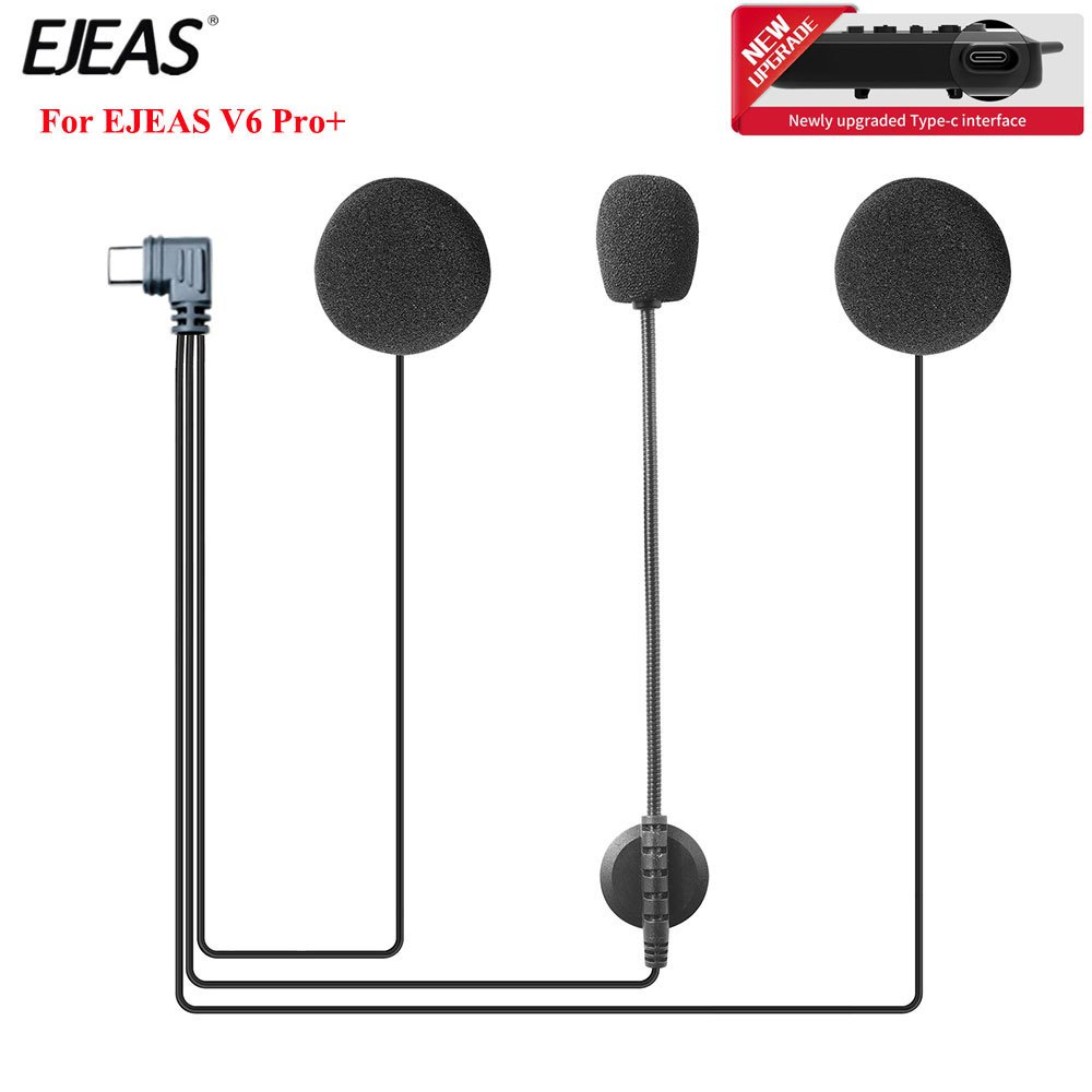 Ejeas V6 Pro Écouteurs Interphone Bluetooth pour Moto, Gamme
