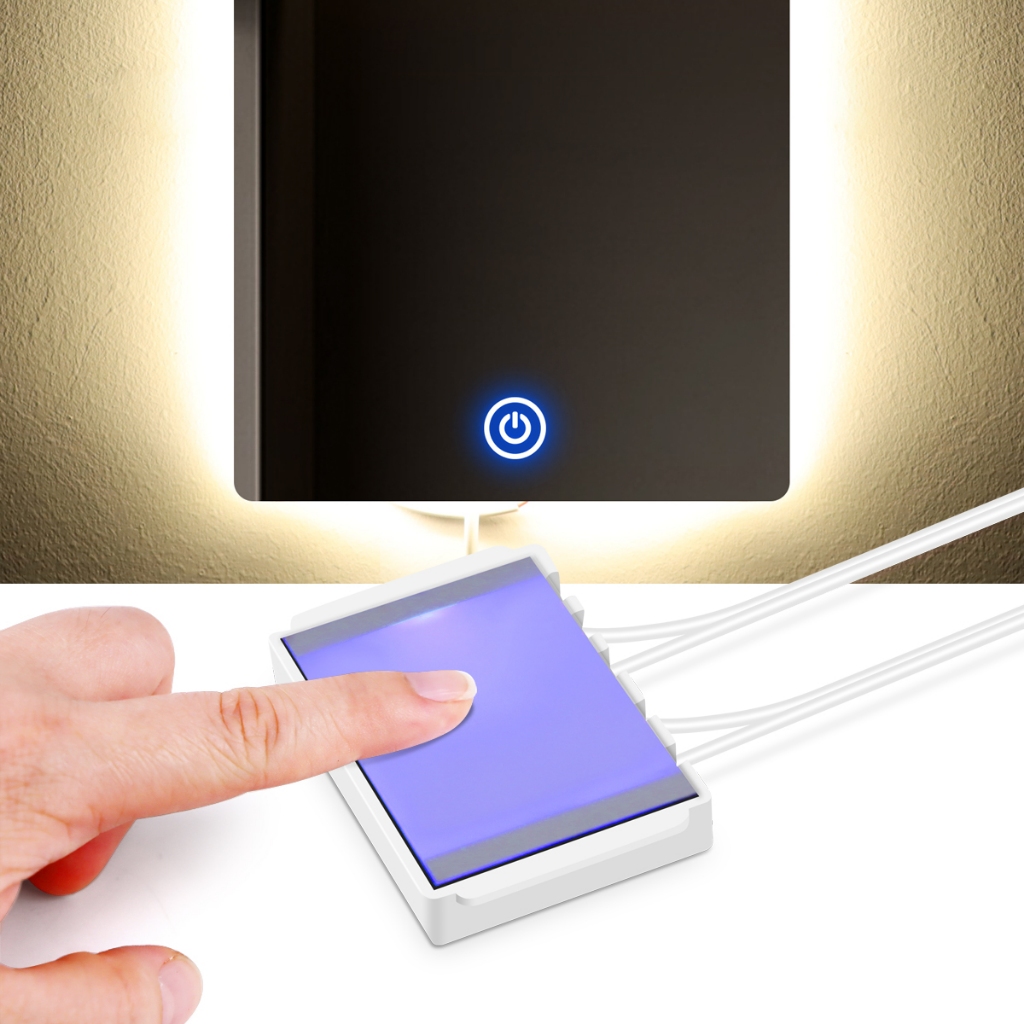 DC12V-24V 60W Bathroom Mirror LED Light Dimmer Switch CCT Adjustable ...