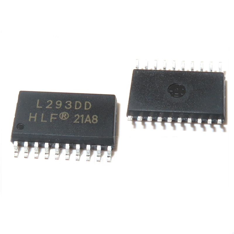 Reland Sun 5 Pezzi L293DD - Circuito Integrato Driver Motore, Versione SOP20, L293 SOP-20, Componenti Elettronici