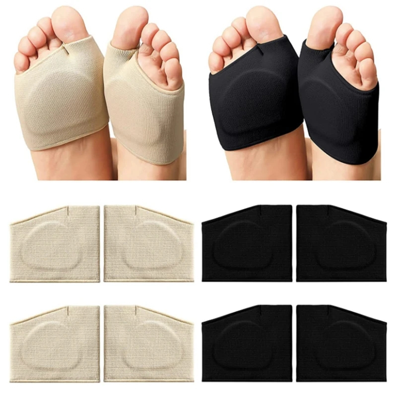 Silicone Gel Half Insoles for Metatarsal Forefoot Pain Relief Shoe Pads ...