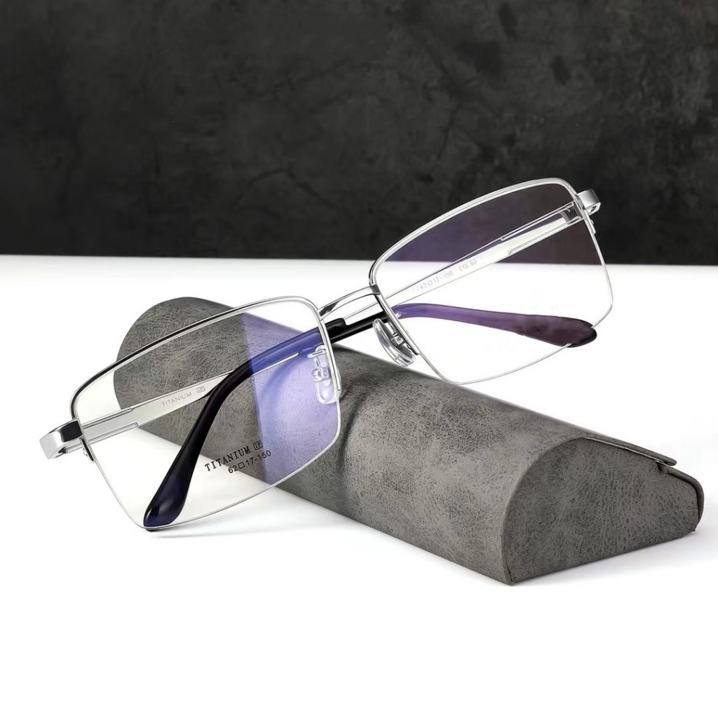 Pure Titanium Eyeglasses Men Optical Frame Prescription Glasses ...