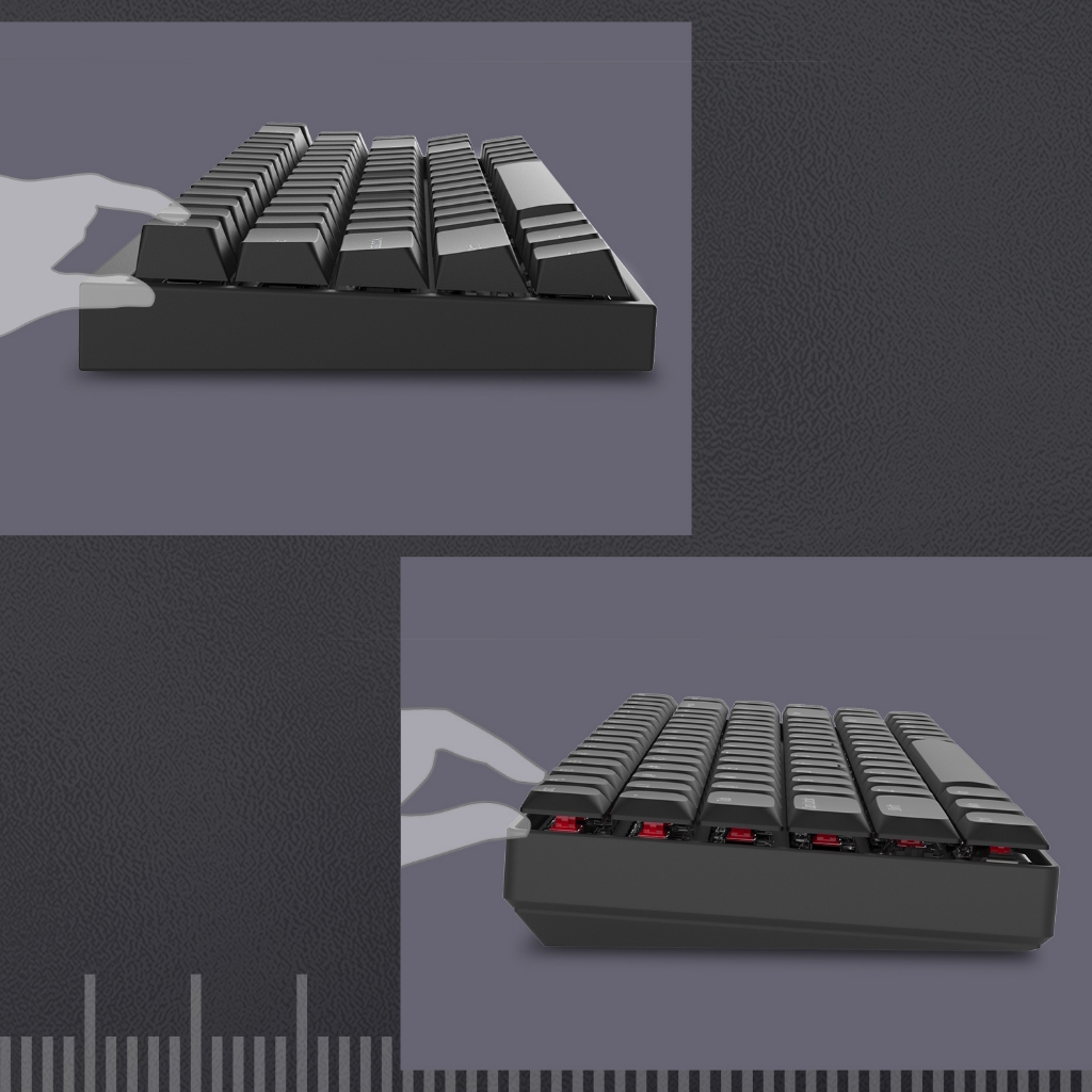 XVX Low Profile/Uniform Profile Double-Shot Keycap Set (118-Key ...