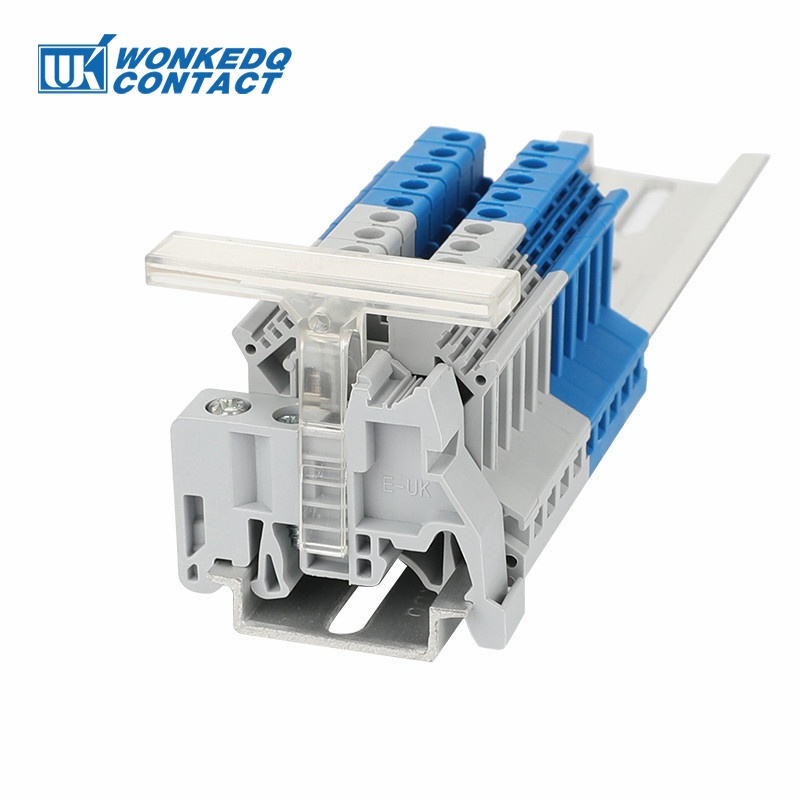 10Pcs KLM-A Terminal Strip Marker Carrier Holder Din Rail Terminal ...