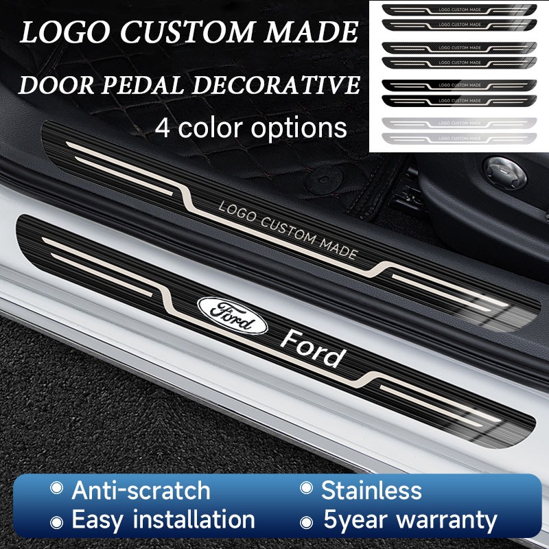Ford car stainless steel threshold strip anti stepping and anti ...