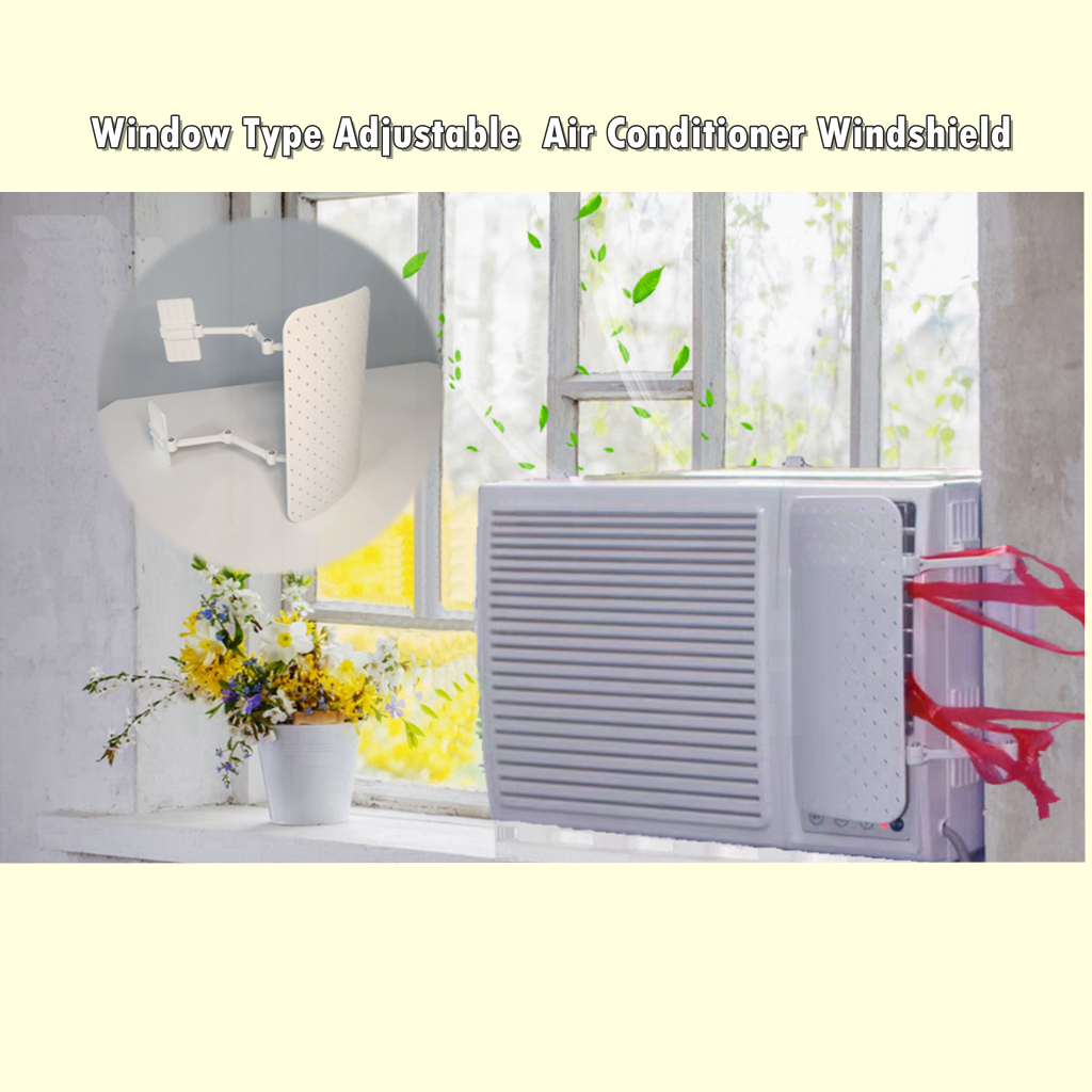 Window Air Conditioner Wind Deflector Adjustable Windshield Window Type ...