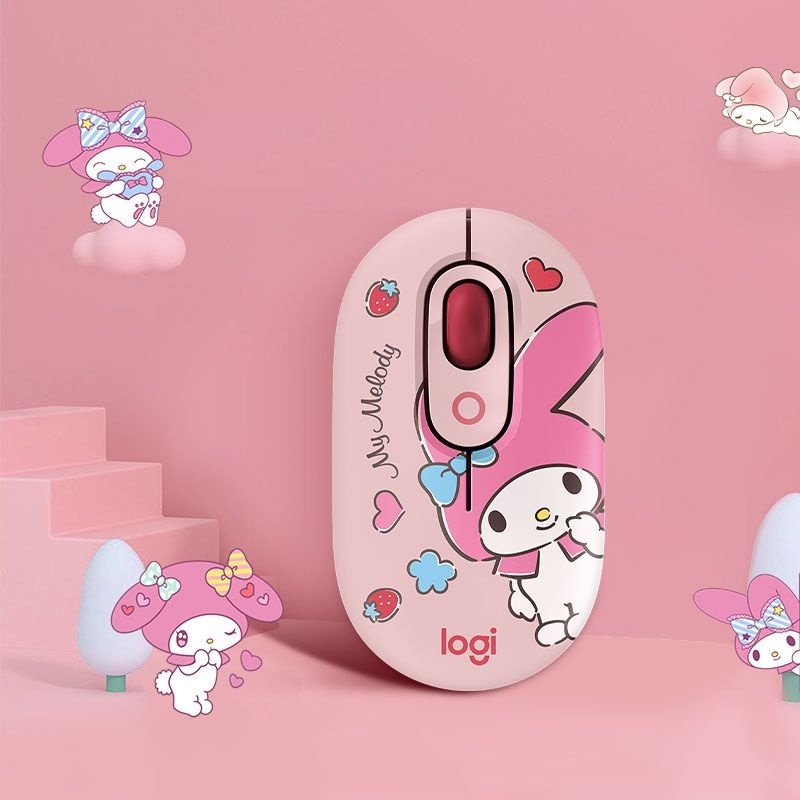 Logitech Cute Pop Wireless Mouse Cinnamoroll Melody Hello Kitty Mice ...