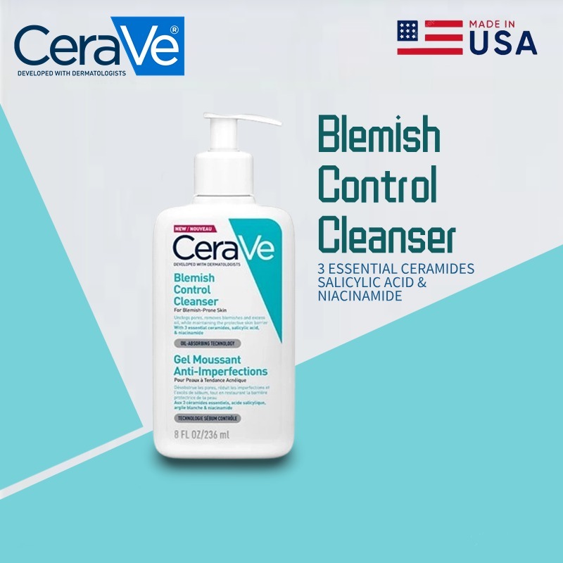 CeraVe Blemish Control Cleanser salicylic acid anti acne facial