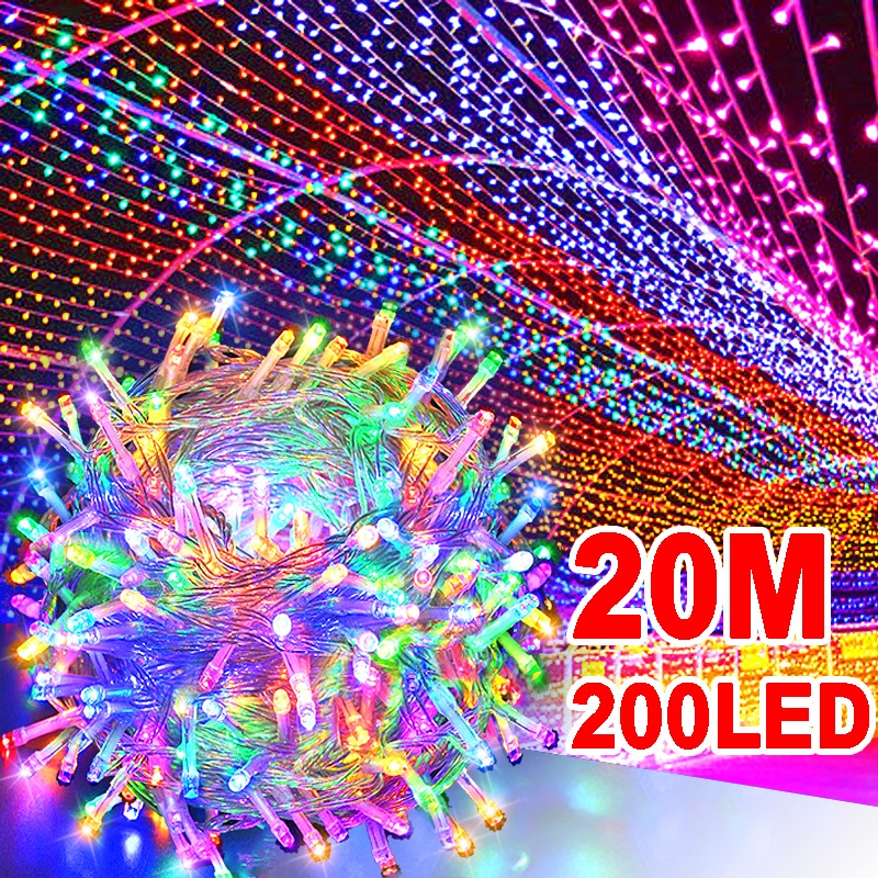 【COD】100LED 10M String Lights with 8 Modes Waterproof Lamp for Indoor ...