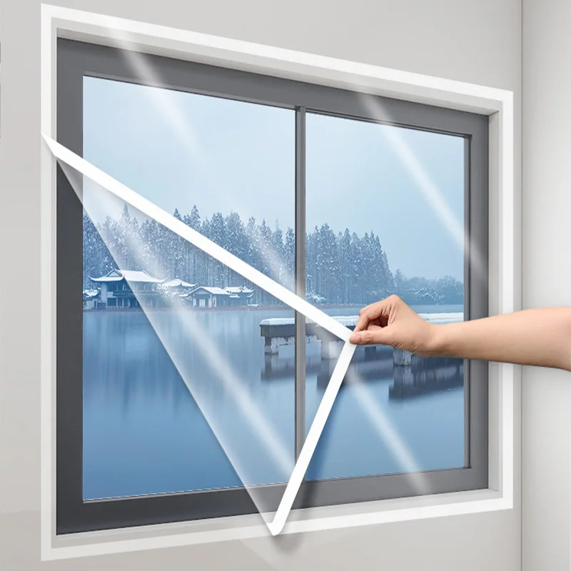 DIY Sealing Windows Winter Windproof Device Transparent Insulation Film ...