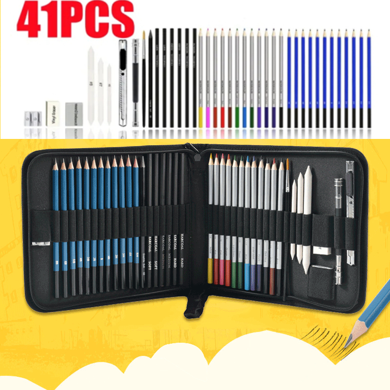 Derkonig Drawing Pencils And Sketch Art Set For Kids, Teens