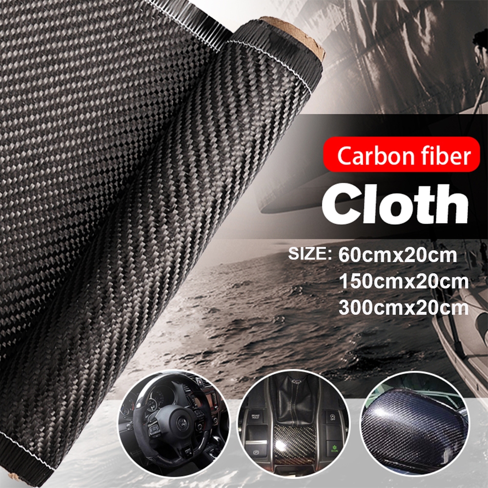 30/60/150/300cm 3K 200gsm Real Weave Carbon Fiber Fibre Cloth Fabric 2 ...