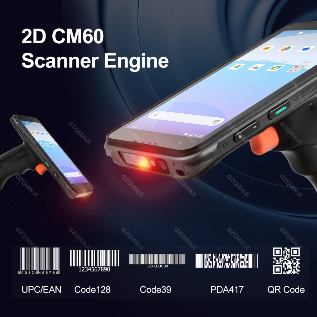 PDA Android 13 Handheld Terminal Barcode Scanner 1D Laser 2D QR ...