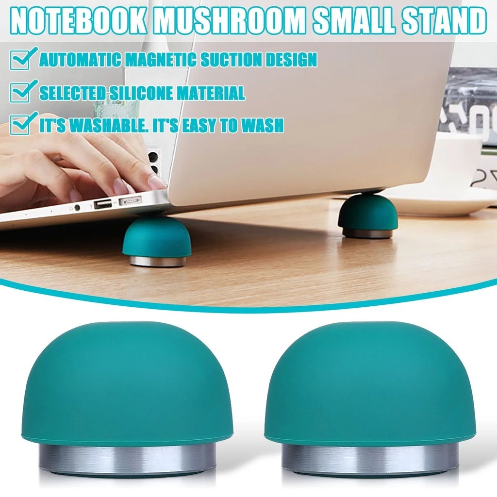 Universal Magnetic Laptop Stand Holder Mini Portable Non-slip Invisible ...