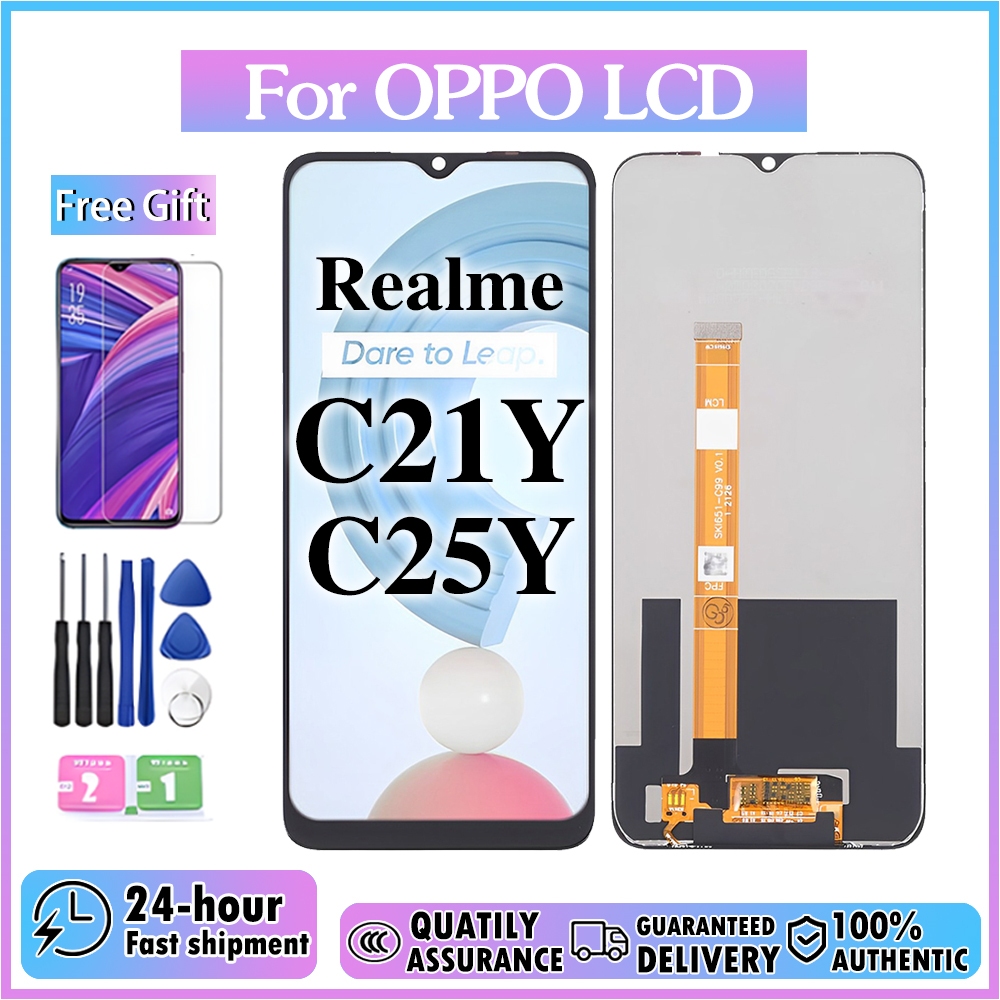 For OPPO Realme C21Y RMX3261 RMX3263 C25Y RMX3265 LCD Compatible Glass ...